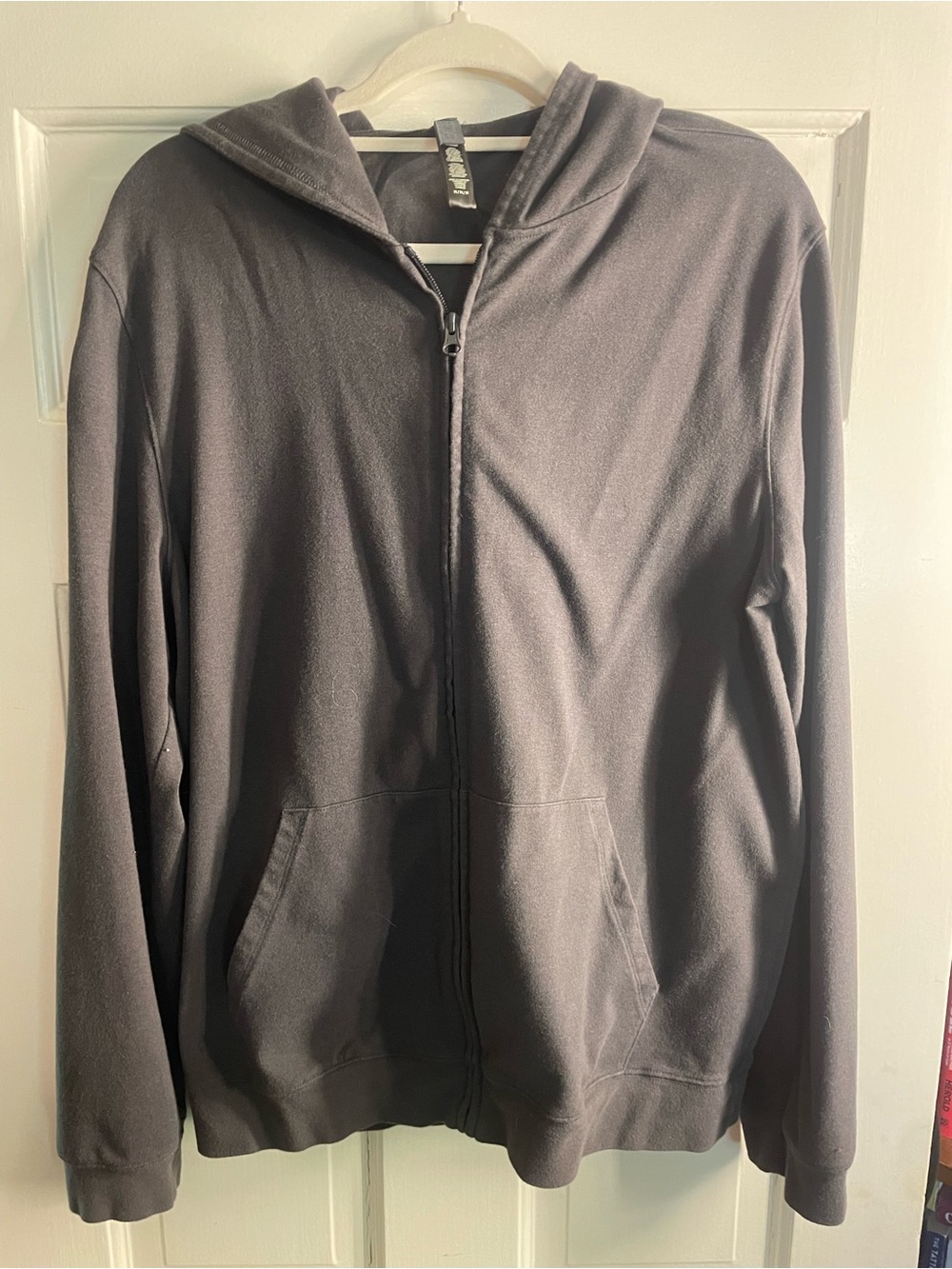 SKIMS Men's Zip-Up Hoodie - Charcoal
